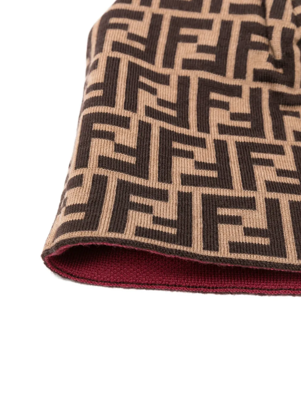 Fendi Reversible Beanie In Red