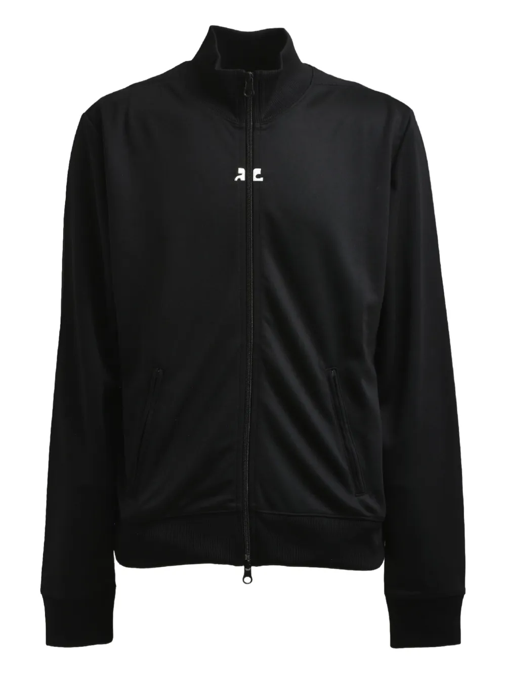 Courrèges Zip-up Track Jacket In Black