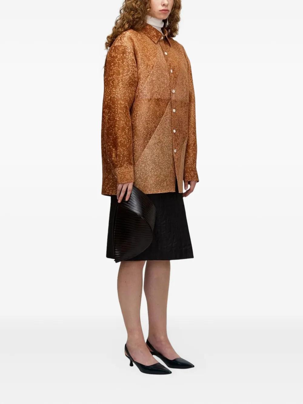 UMBER POSTPAST natural-dyed silk shirt | Shirts | Image 2