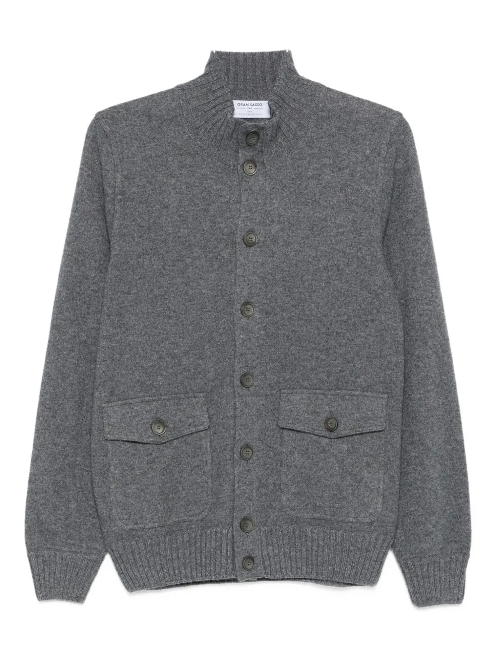 Gran Sasso Button-pockets Cardigan In Gray