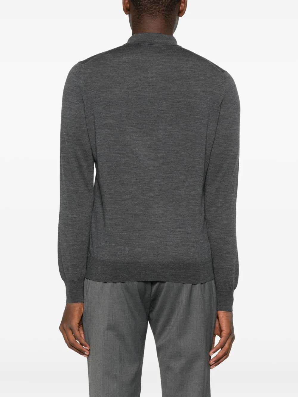 Gran Sasso Half-zip Sweater In Gray