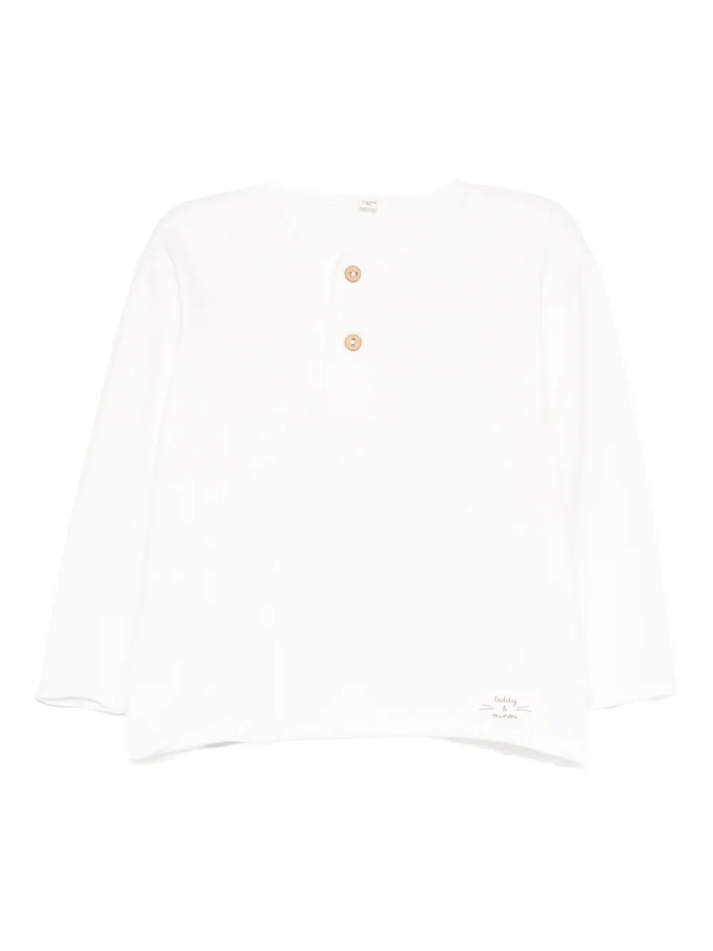 TEDDY & MINOU button-fastening sweater - ホワイト TEDDY & MINOU button-fastening sweater - ホワイト