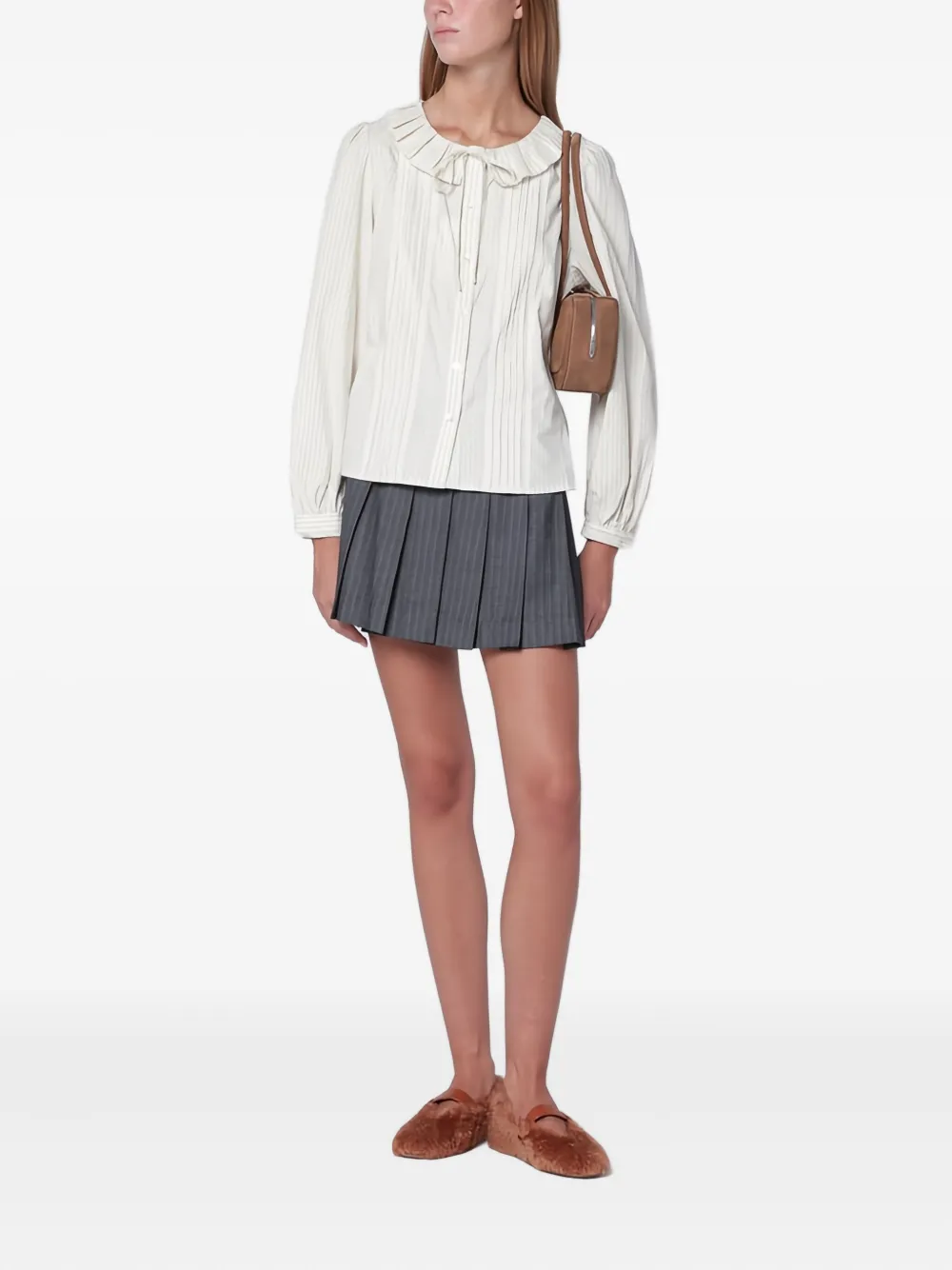 DUNST ruffled striped blouse | Blouses | Image 2