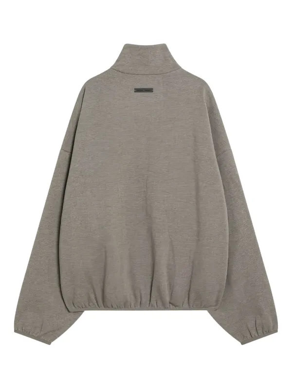FEAR OF GOD ESSENTIALS Full Zip Front Cardigan | Grey | FARFETCH AO