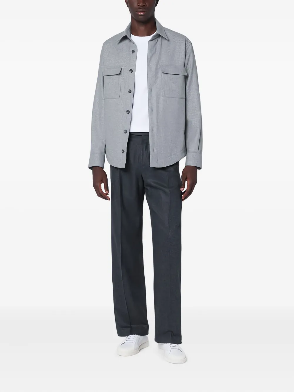 Xacus long-sleeved shirt - Grijs