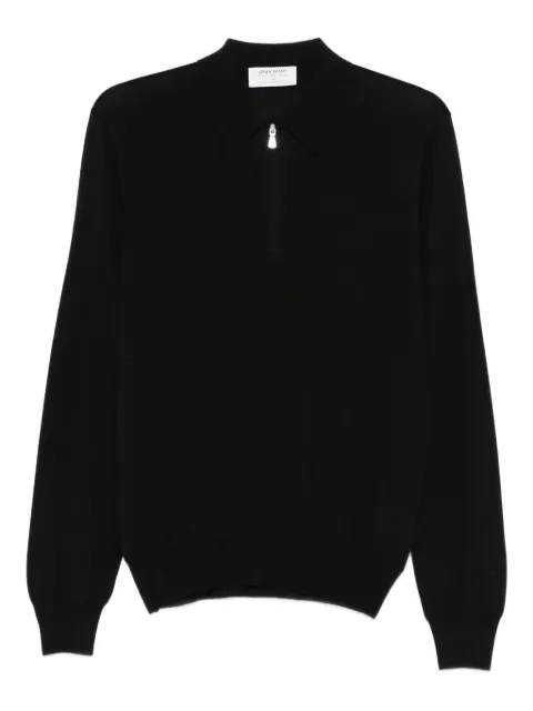 Gran Sasso half-zip wool sweater