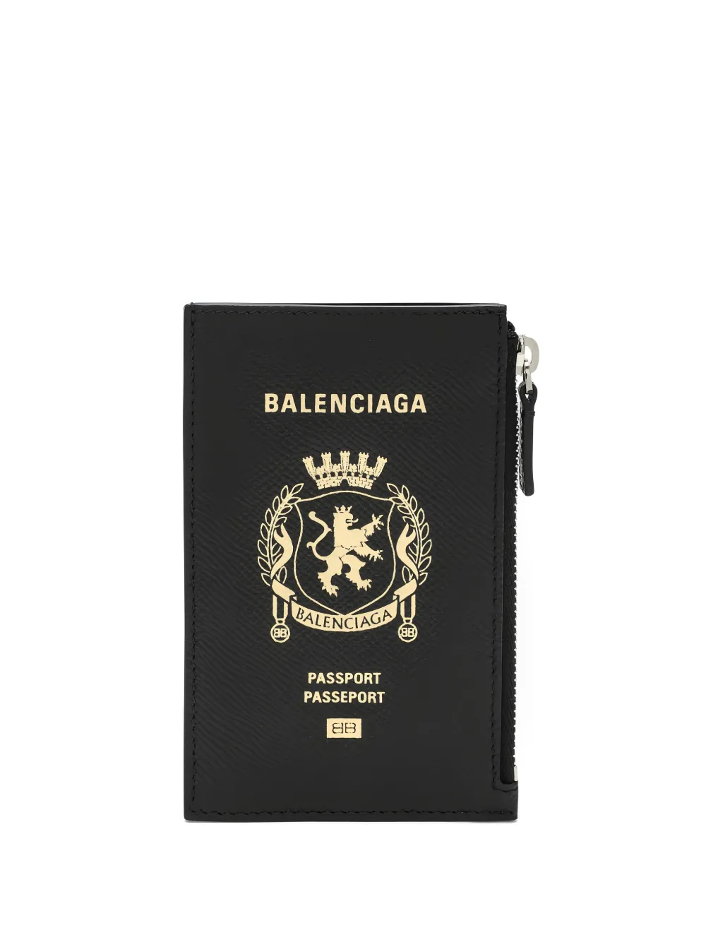 Balenciaga Passport Long Wallet 1 Ticket In Black