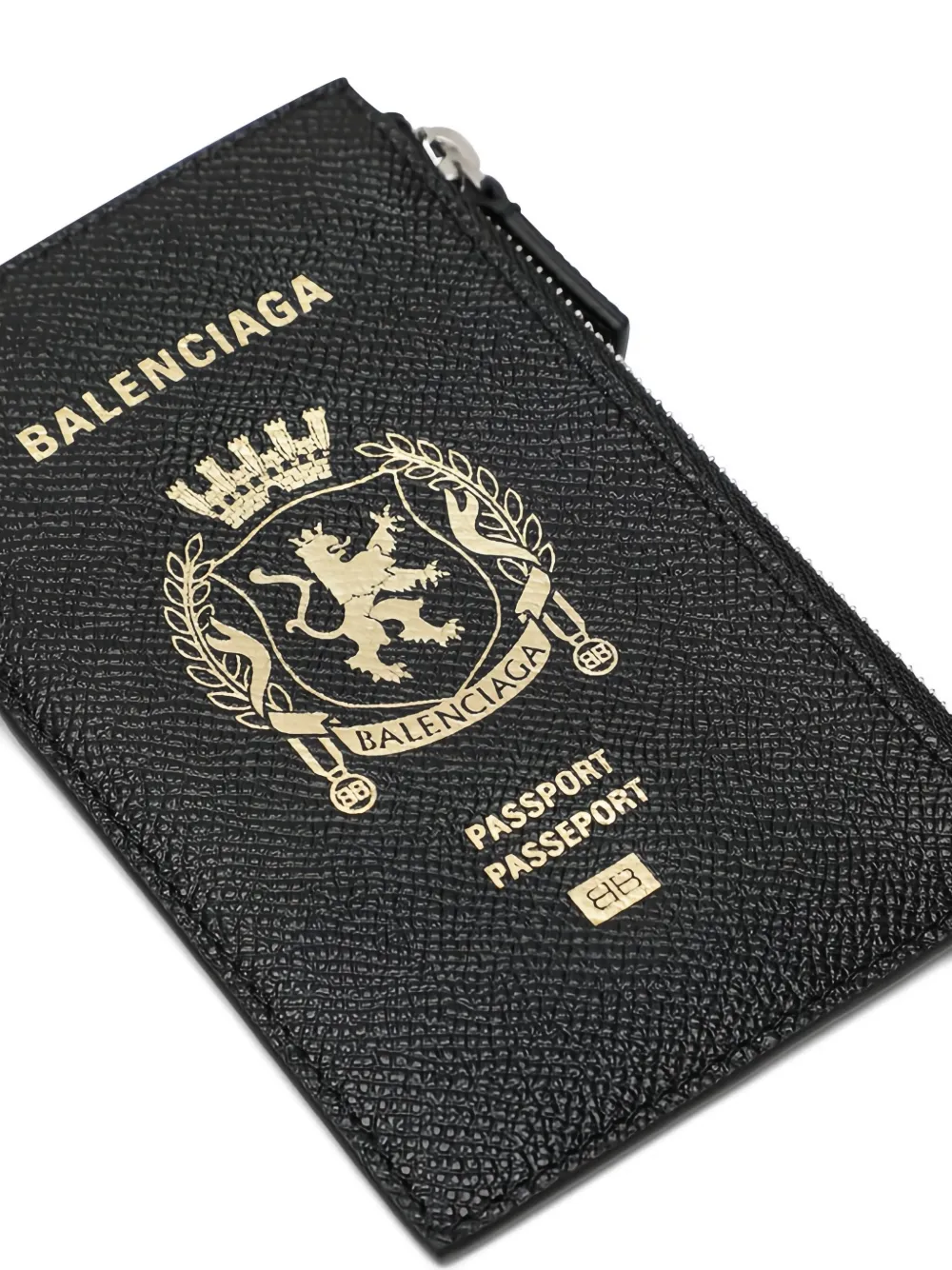 Balenciaga Passport Long Wallet 1 Ticket In Black