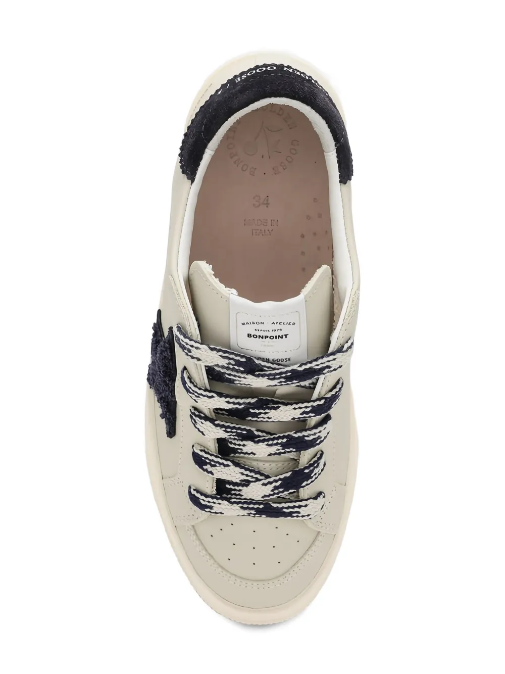 Bonpoint x Golden Goose sneakers met sterdetail Beige