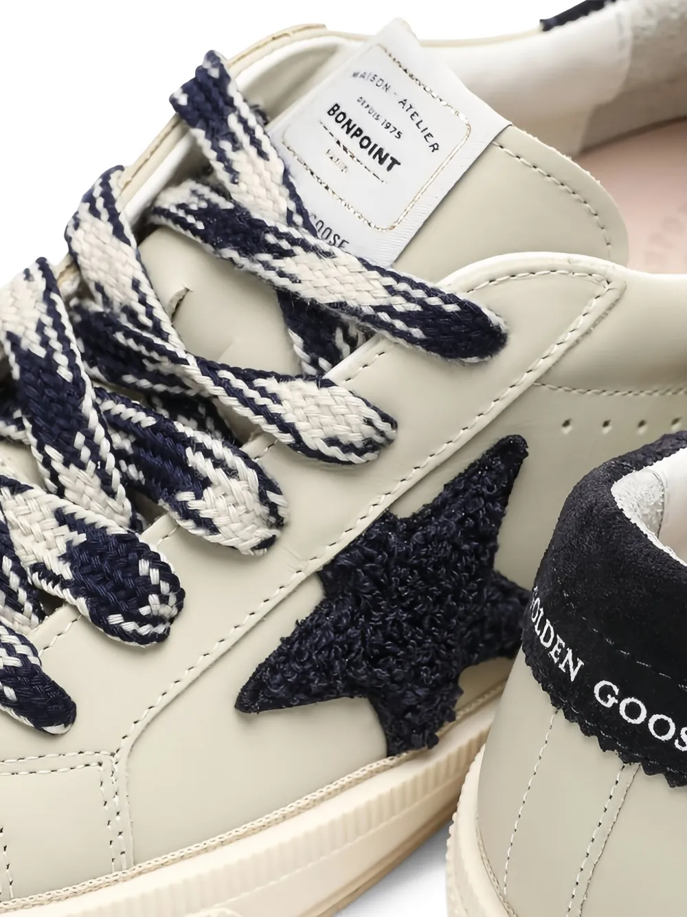 Bonpoint x Golden Goose sneakers met sterdetail Beige