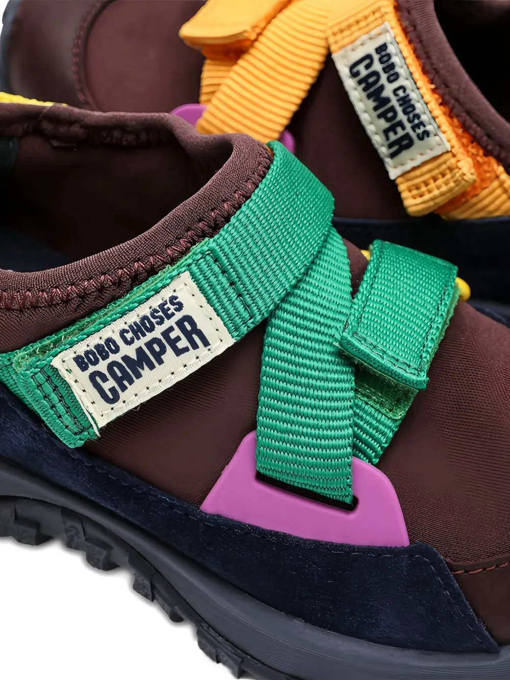 Bobo Choses x Camper sneakers met bandje Bruin