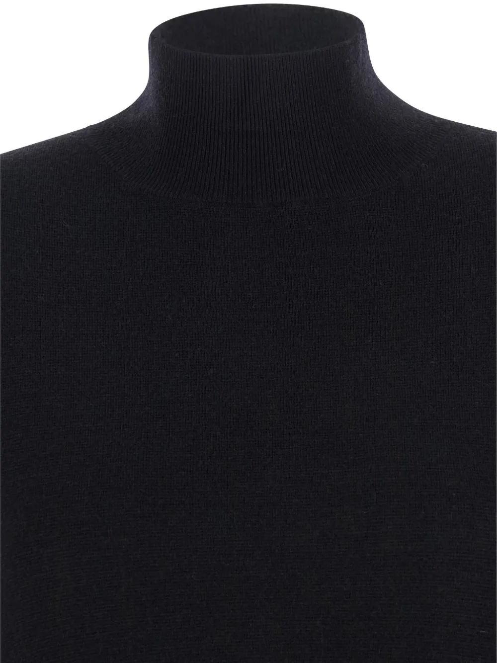 Antonelli Midi-jurk met hoge hals Zwart