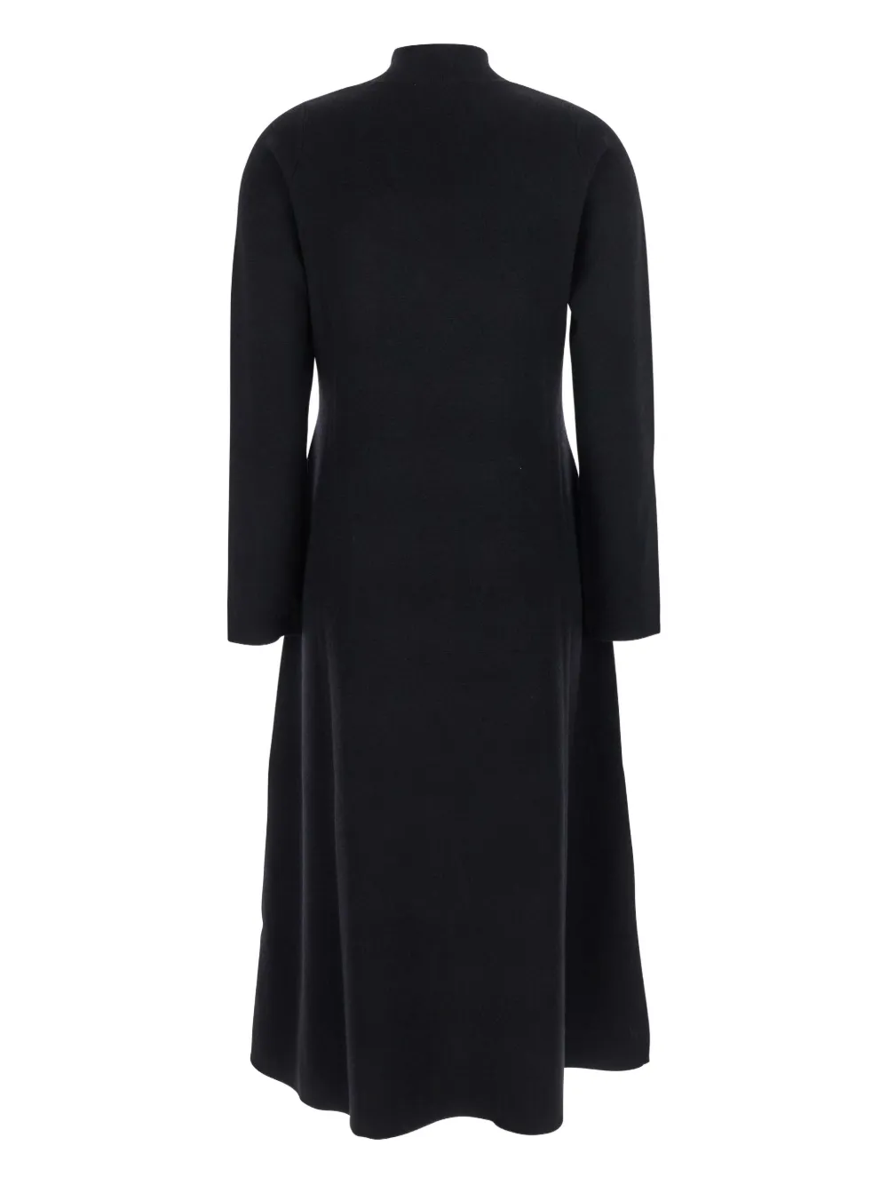 Antonelli Midi-jurk met hoge hals - Zwart