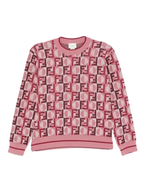 Fendi Kids jersey con motivo FF