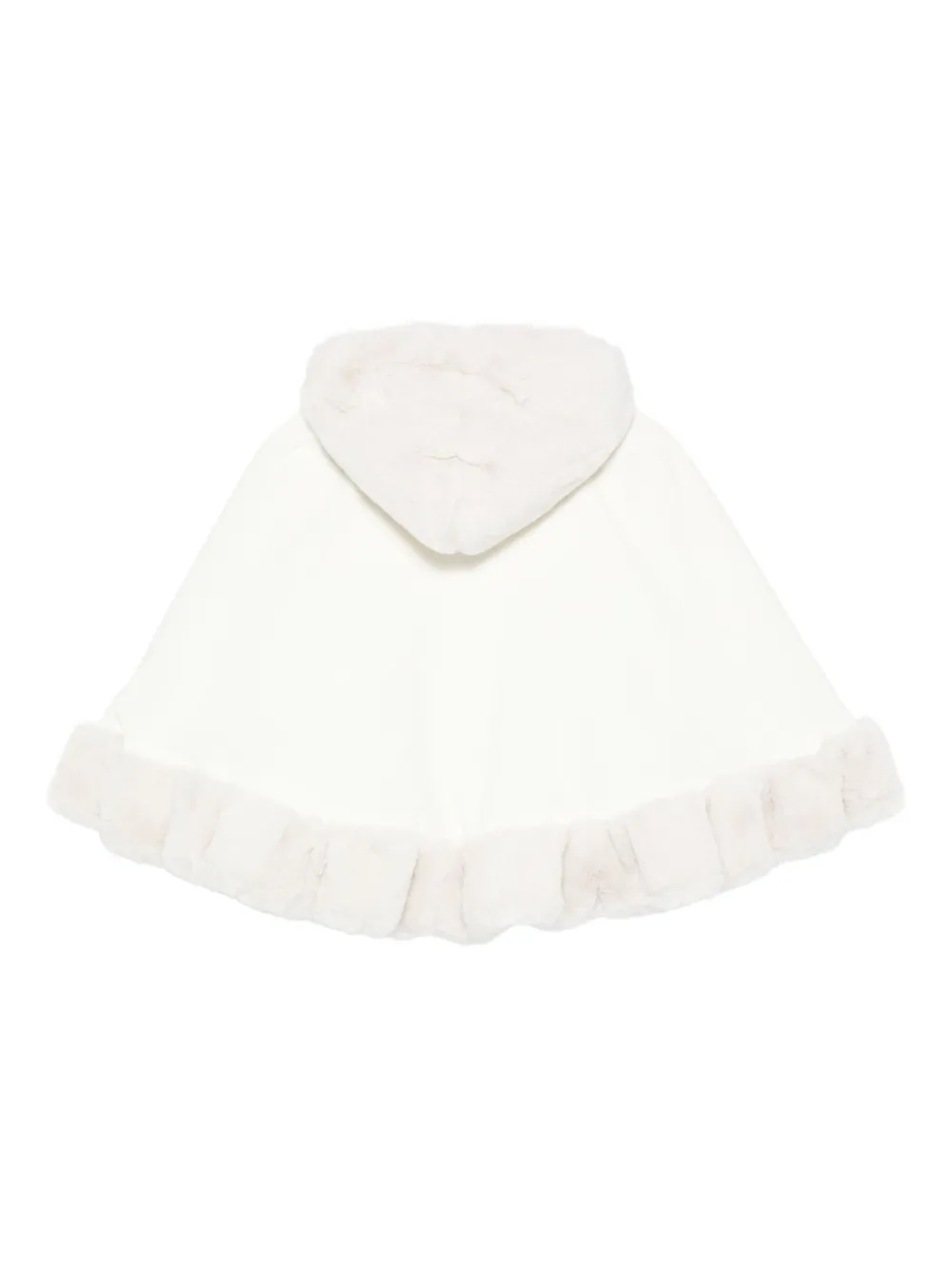 La Stupenderia faux fur-trim cape | Baby Faux Fur Coats | Image 2