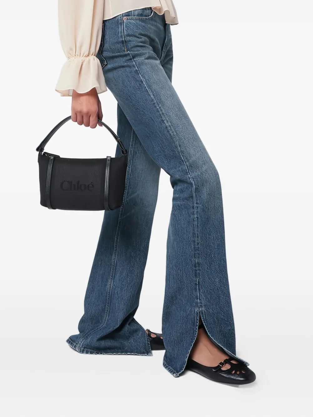 Chloé Carry logo bag - Zwart