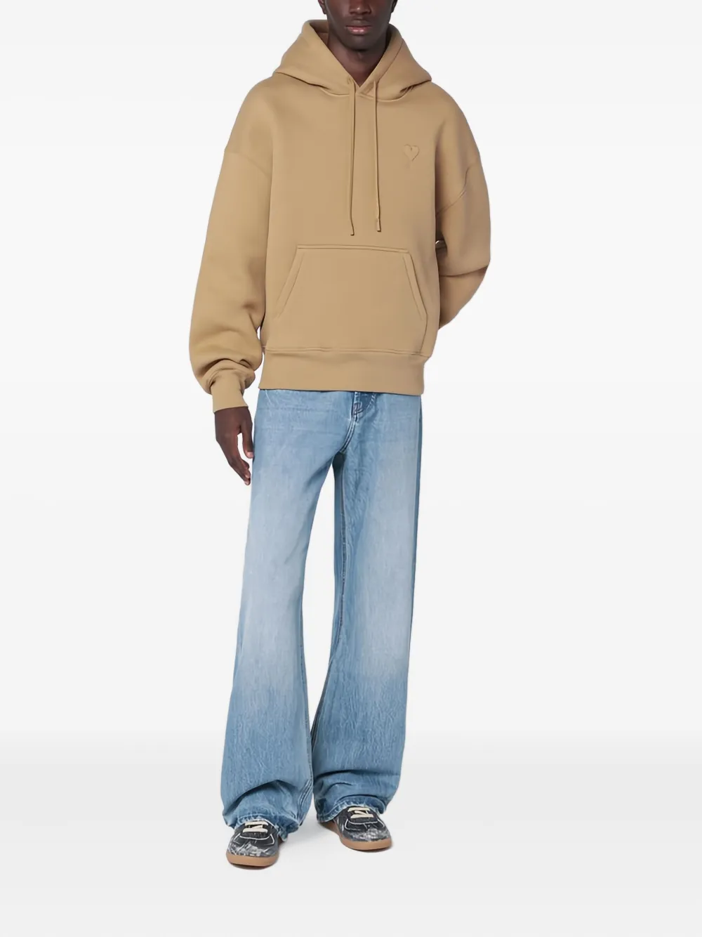 AMI Paris logo-detail cotton hoodie | Hoodies | Image 2