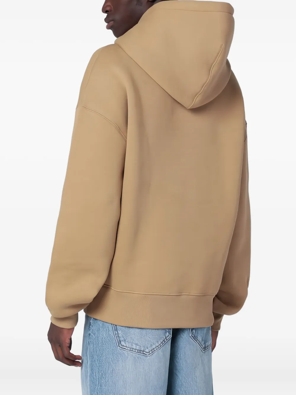 AMI Paris Hoodie met logo Bruin