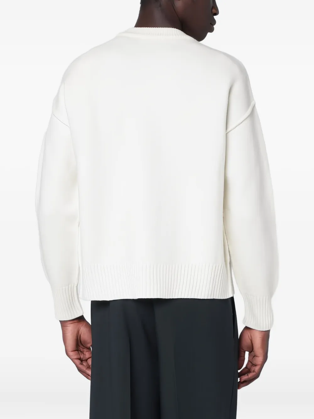 Ami Alexandre Mattiussi Ami De Coeur Cardigan In White