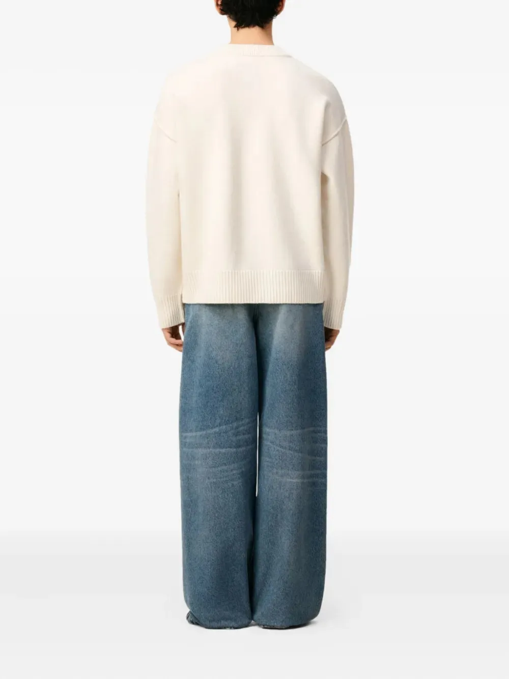 AMI Paris Ami de Coeur vest Beige