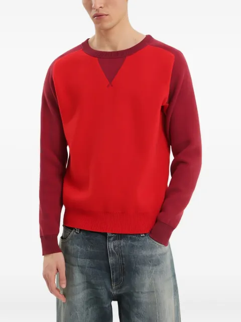 1989 STUDIO crew-neck panelled sweater