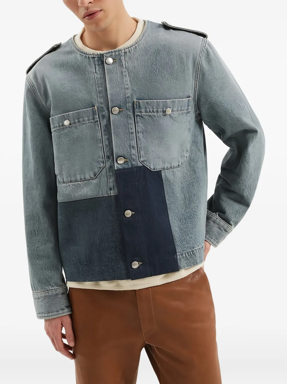 1989 STUDIO buttoned patchwork jacket | Blue | Image 1