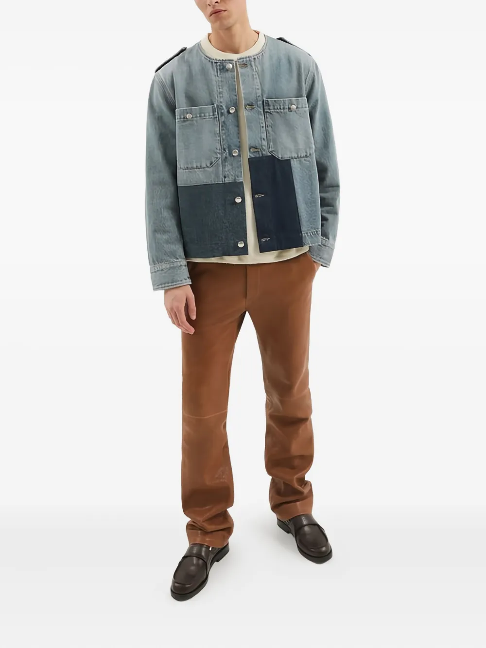1989 STUDIO buttoned patchwork jacket | Denim Jackets | Image 2