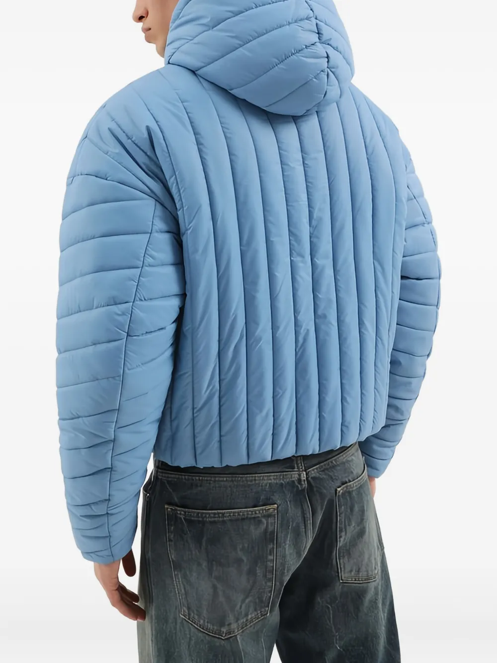 1989 STUDIO Gevoerd jack met capuchon Blauw