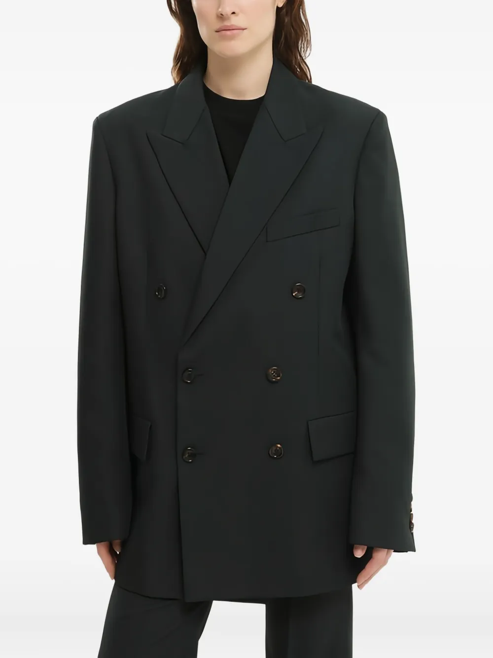 1989 STUDIO double-breasted blazer | Black | Image 1