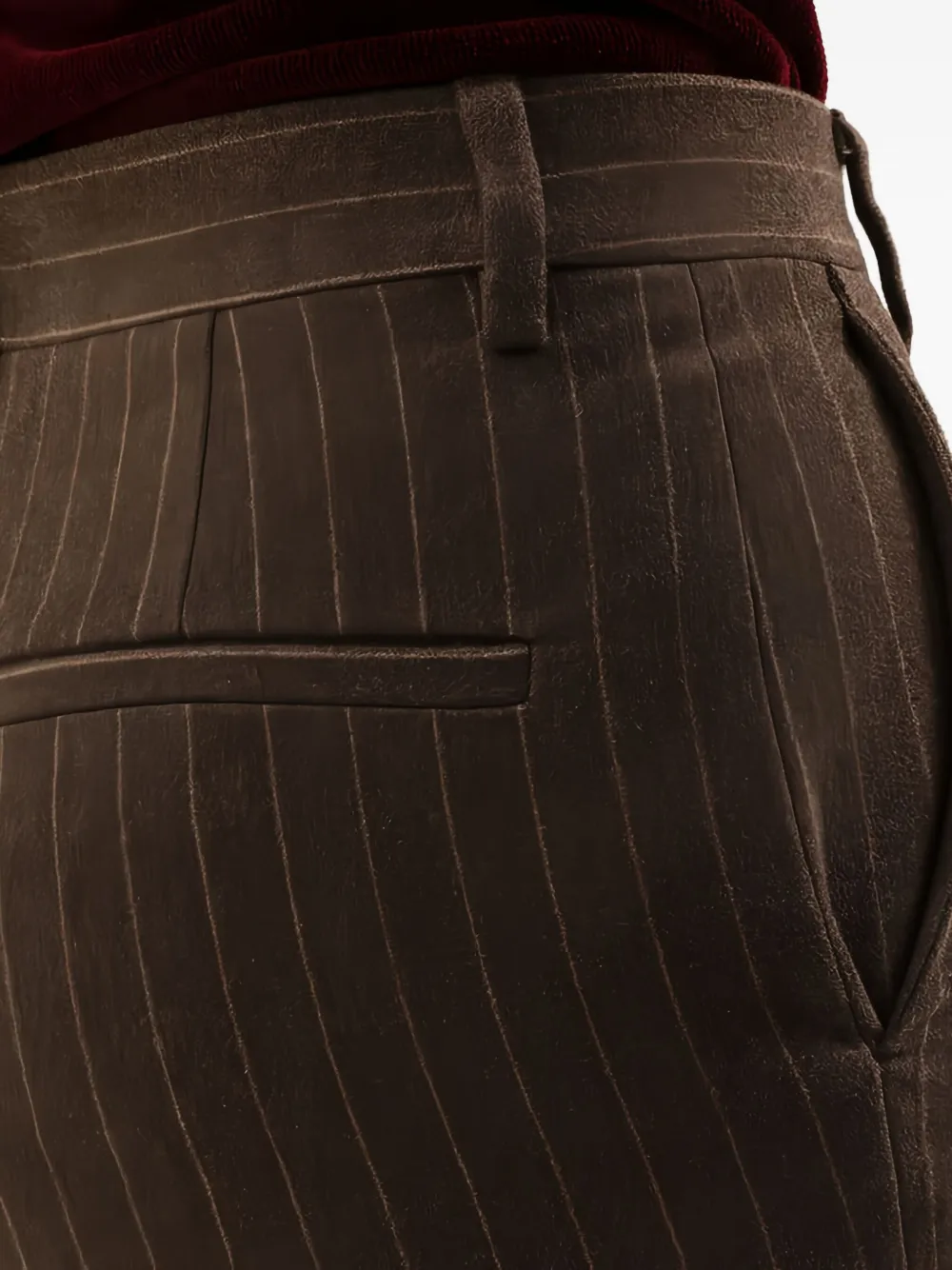 1989 Studio Flared Pinstripe Pattern Pants Striped In Brown
