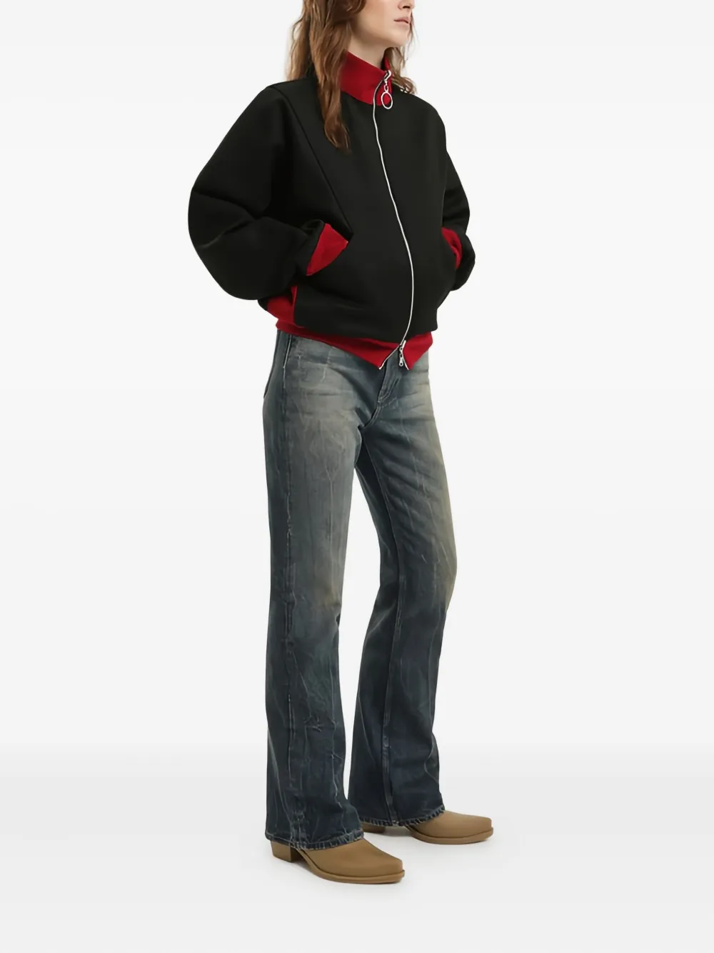 1989 STUDIO reversible zip-up bomber jacket | Varsity Jackets | Image 2