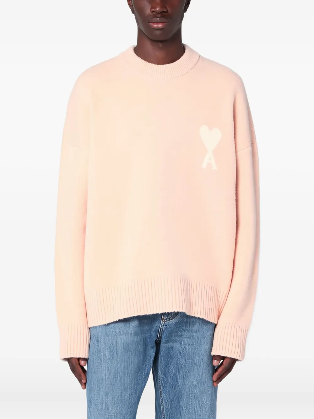 AMI Paris Ami de Coeur sweater Roze