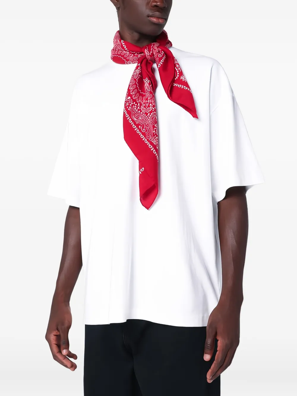Destin Sjaal met paisley-print Rood