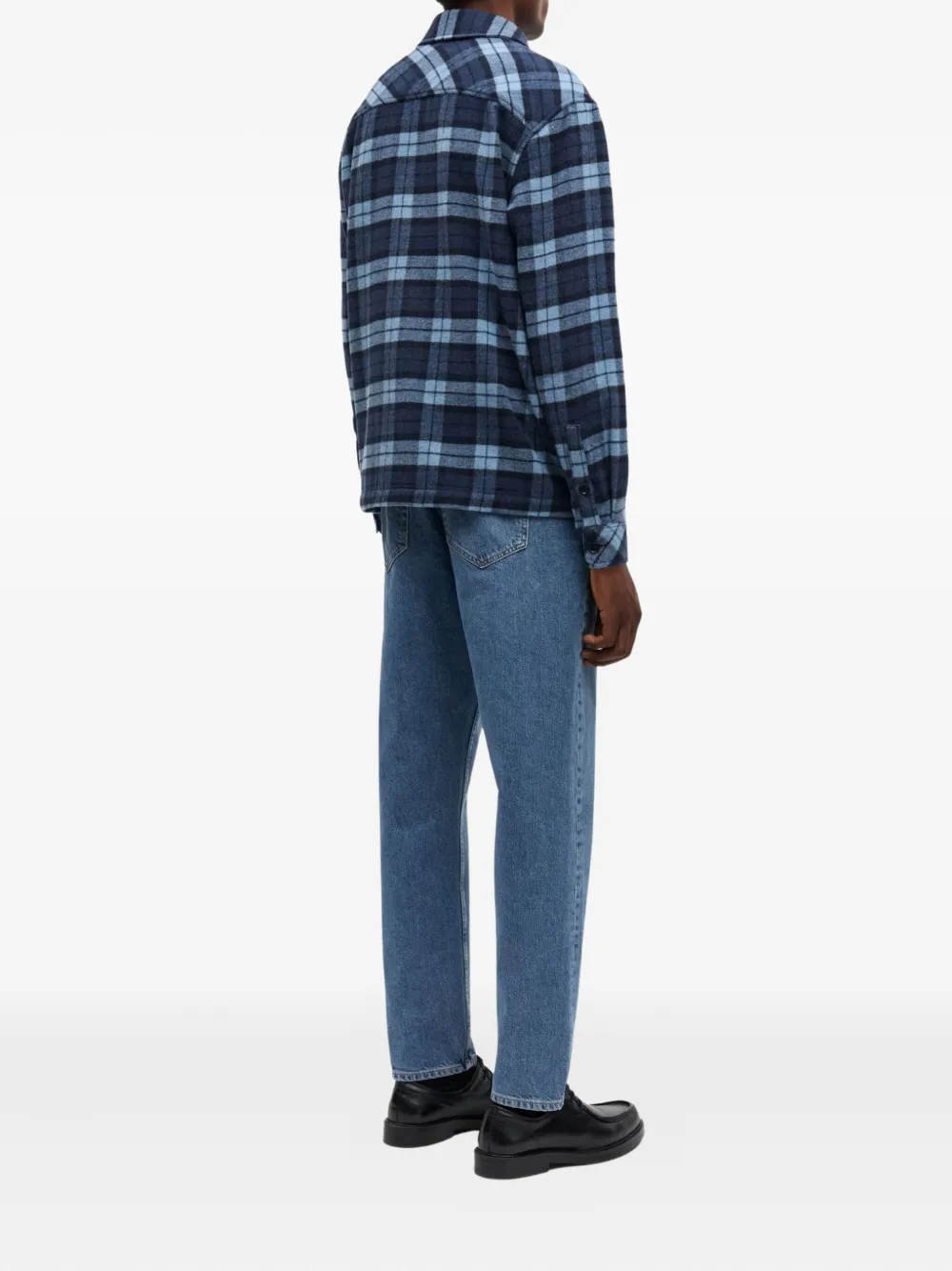 Samsoe & Samsoe Sacastor Plaid Pocket Overshirt In Pattern