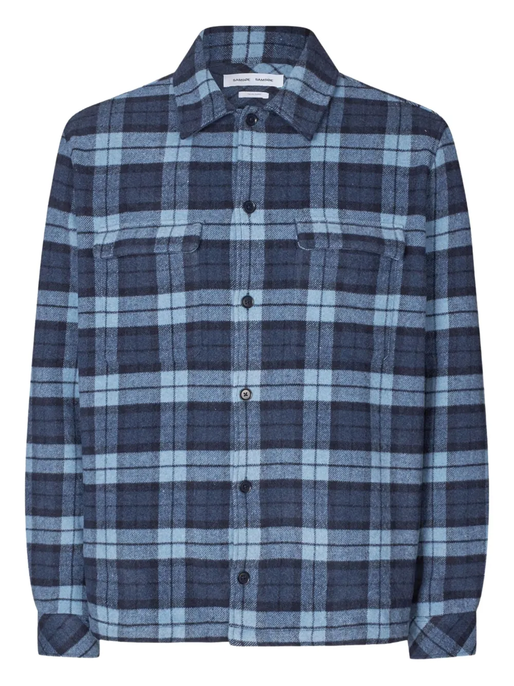 SAMSOE SAMSOE Karierte Sacastor Hemdjacke | Blau | Image 1