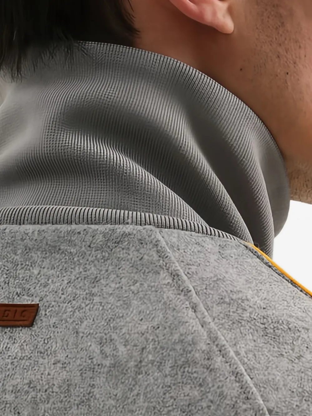 1989 STUDIO Jack met gestreept detail Grijs