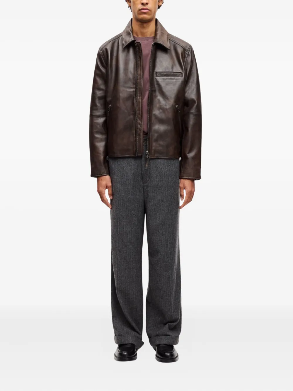 SAMSOE SAMSOE Sacliff zip jacket | Leather Jackets | Image 2