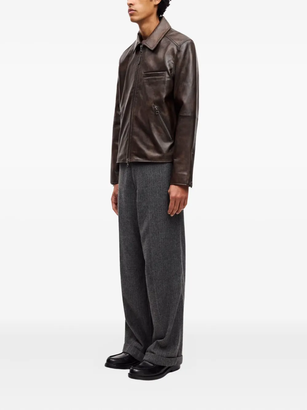 Samsoe & Samsoe Sacliff Zip Jacket In Brown