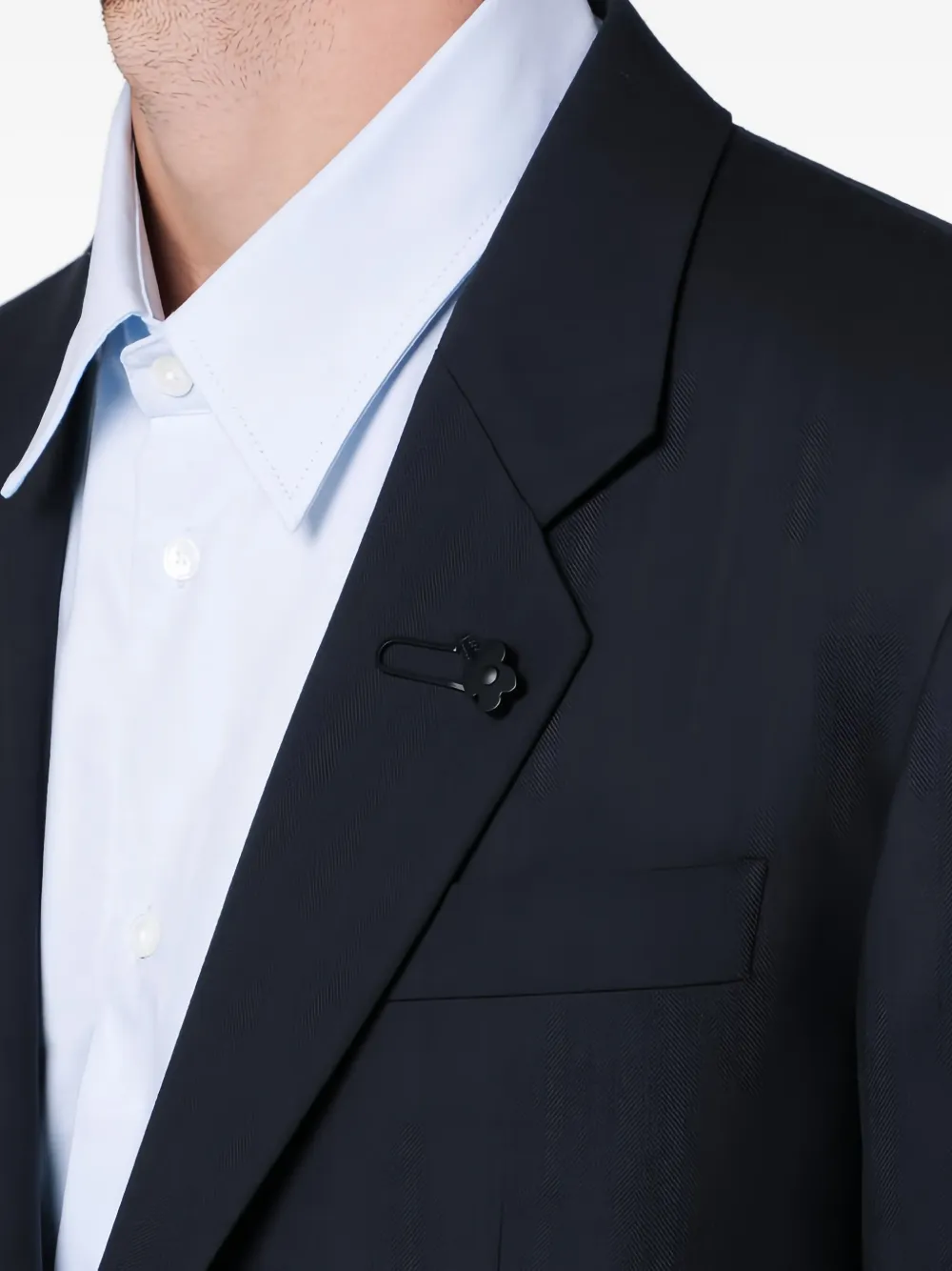 Lardini Jack met enkele rij knopen Blauw