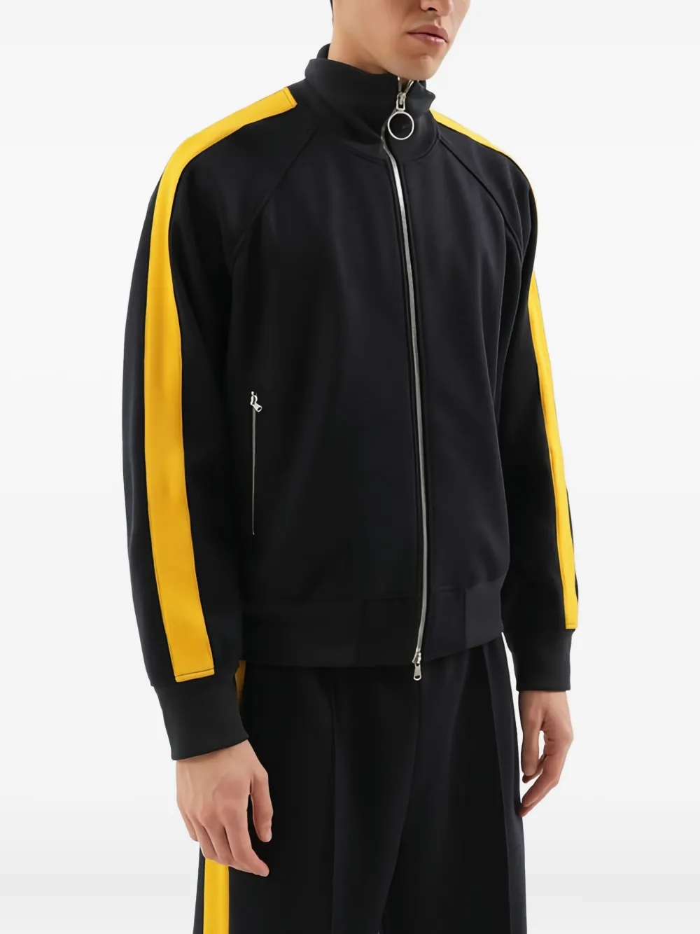 1989 STUDIO stripe-detail zip-up jacket | Blue | Image 1