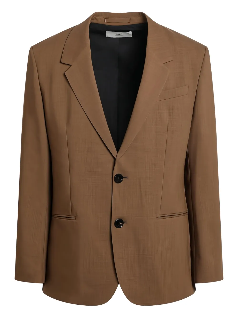 AMI Paris single-breasted blazer | Brown | Image 1