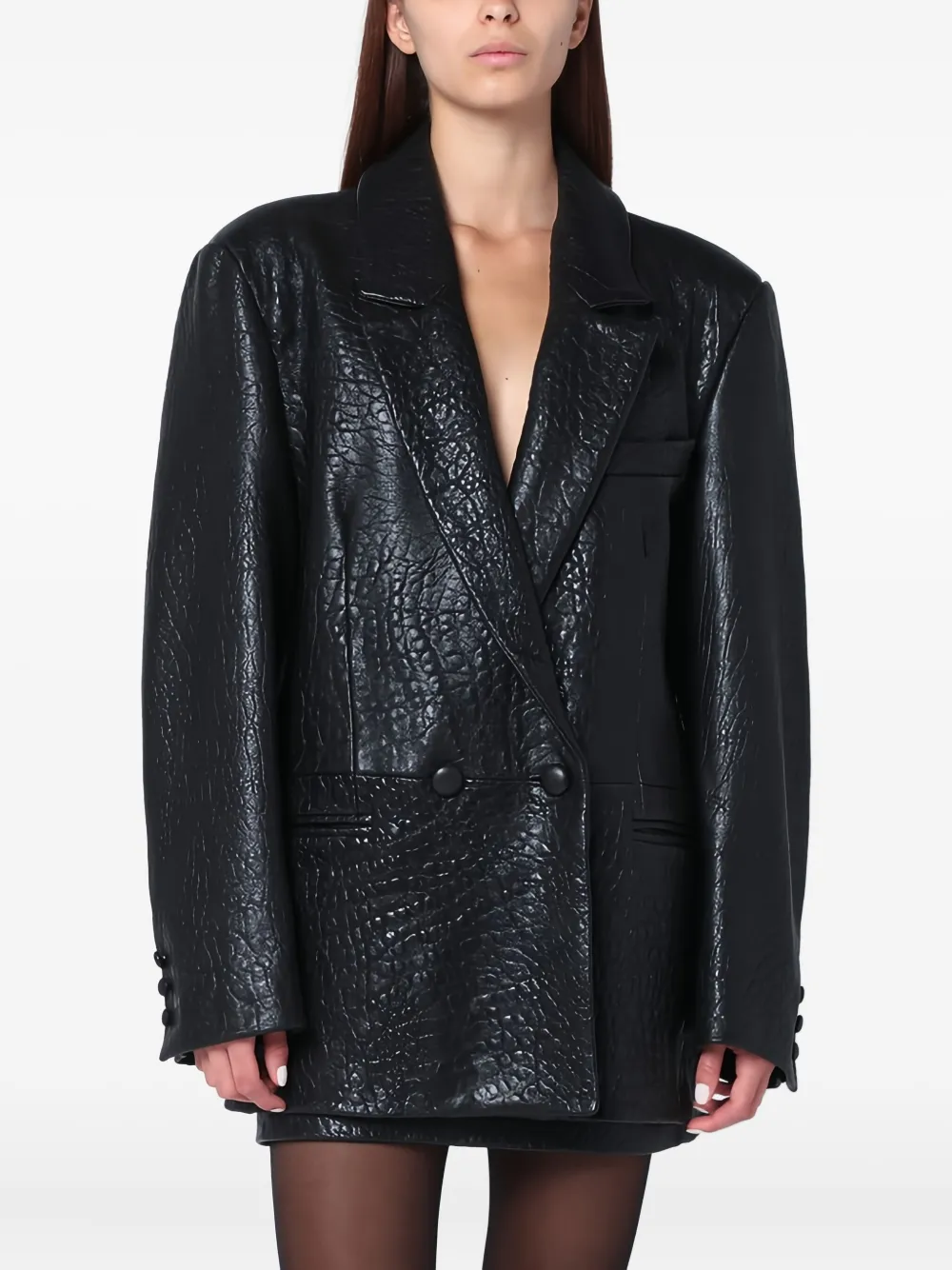 Cassell blazer con doble botonadura | negro | Image 1