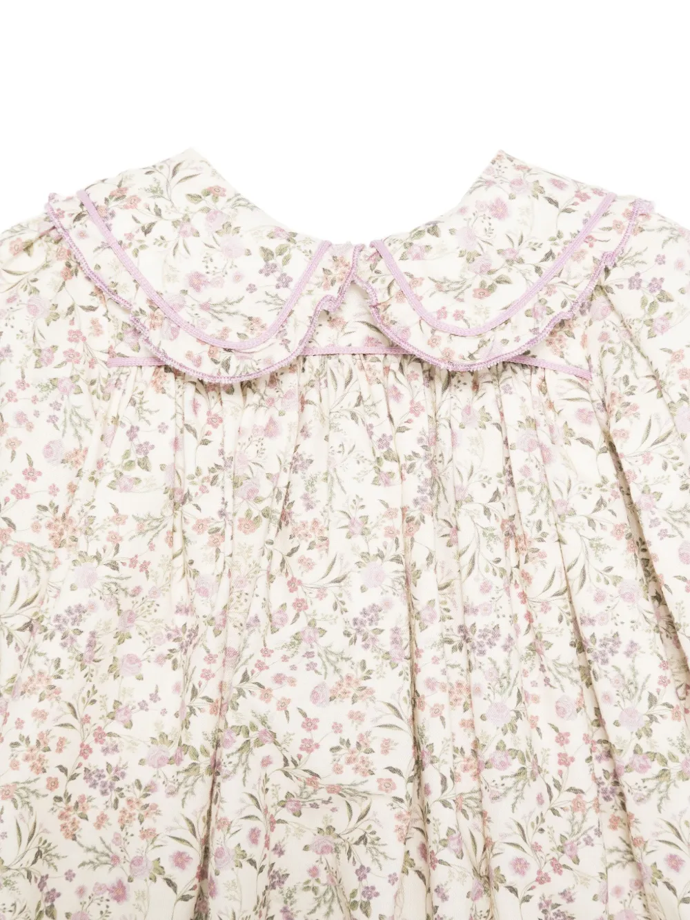 La Stupenderia Romper met bloemenprint Beige