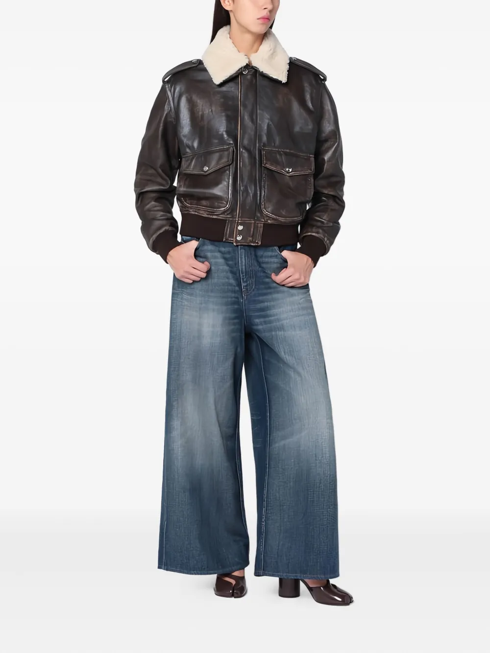 Halfboy leather bomber jacket | Varsity Jackets | Image 2