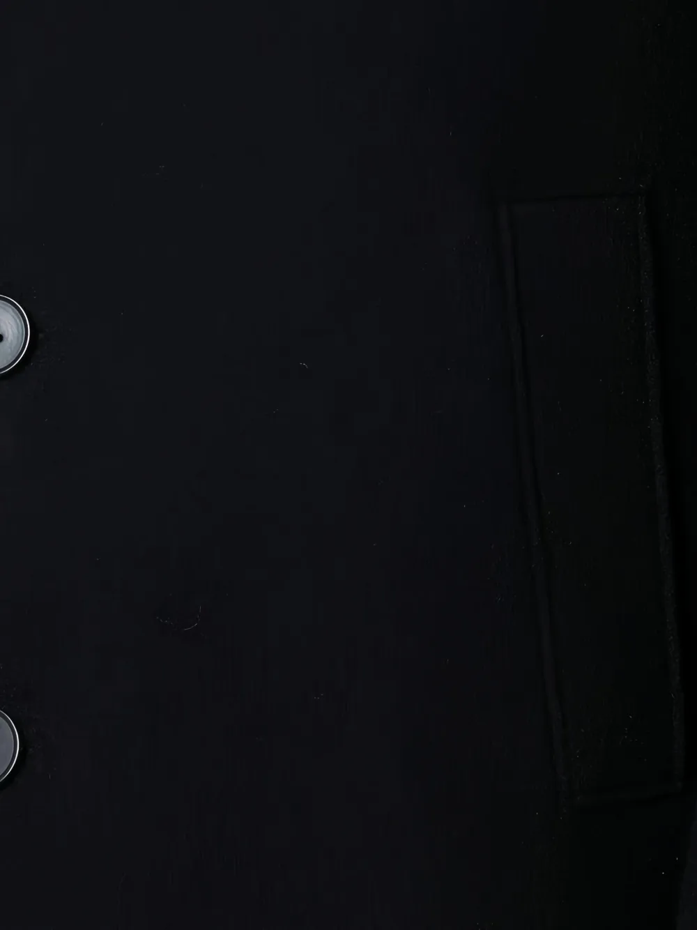 Harris Wharf London Mantel met enkele rij knopen Zwart