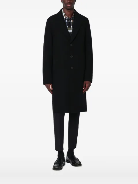 Harris Wharf London abrigo de lana virgen con botones