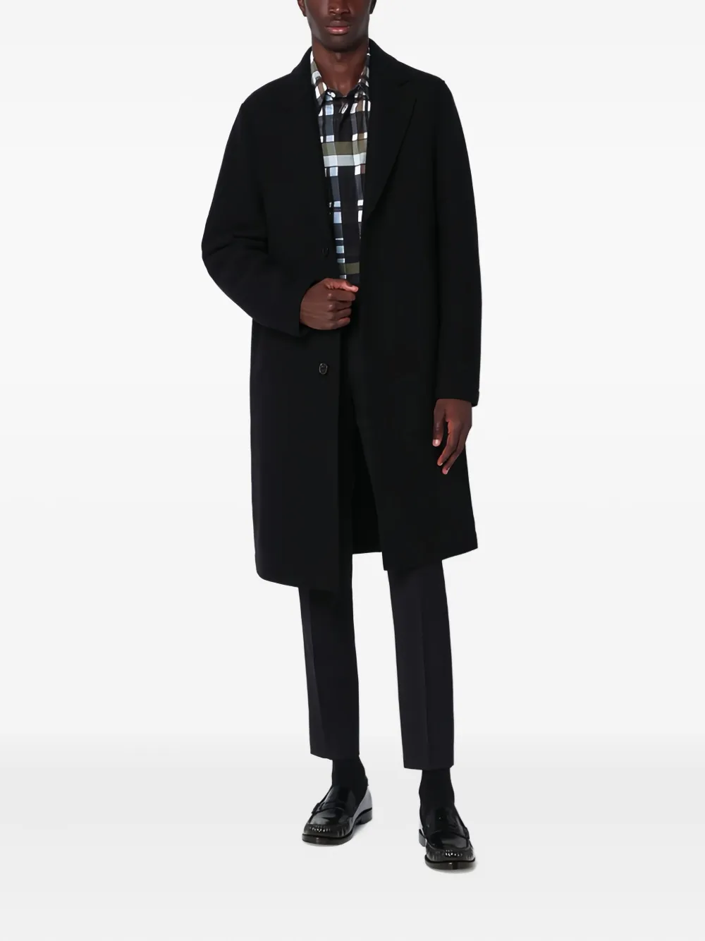 Harris Wharf London virgin wool single-breasted coat | Single Breasted Coats | Image 2