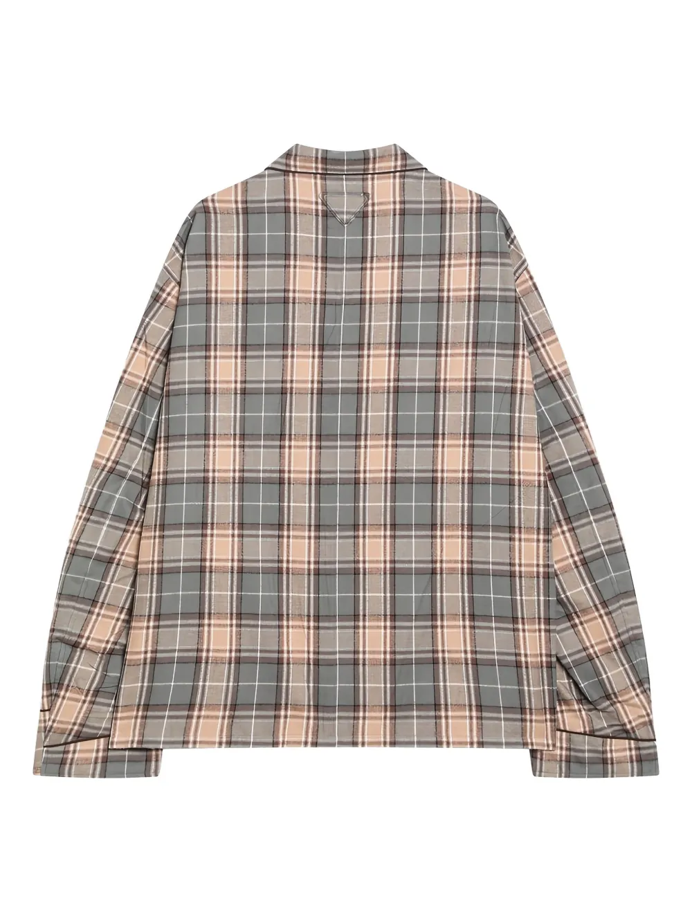 Prada checked cotton shirt - Grijs