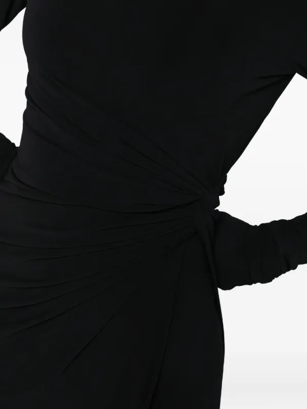 THE ANDAMANE Open Back Draped Dress | ブラック | FARFETCH JP