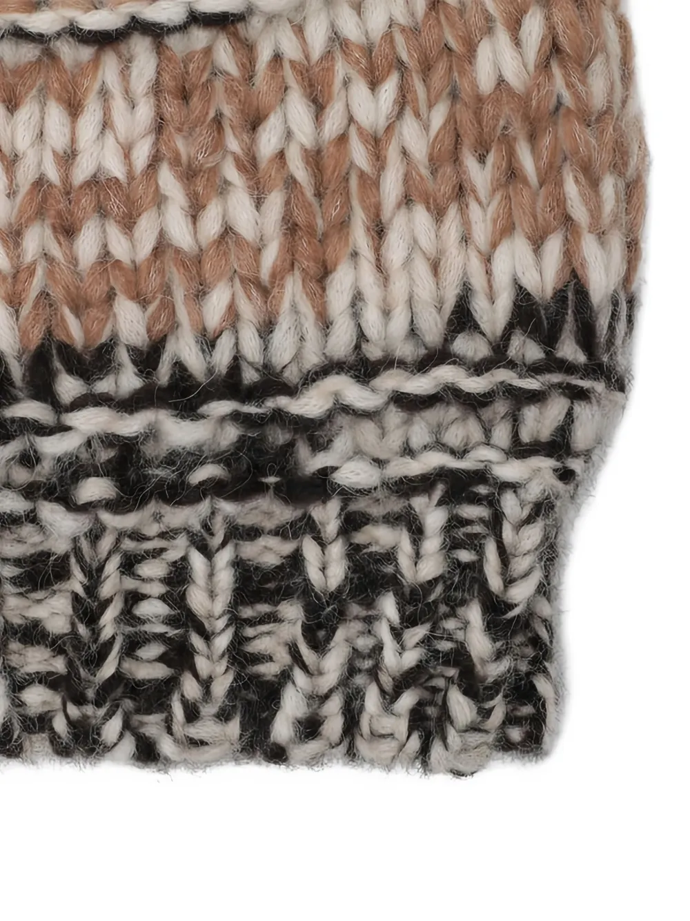 Roberto Collina Grofgebreide muts Bruin